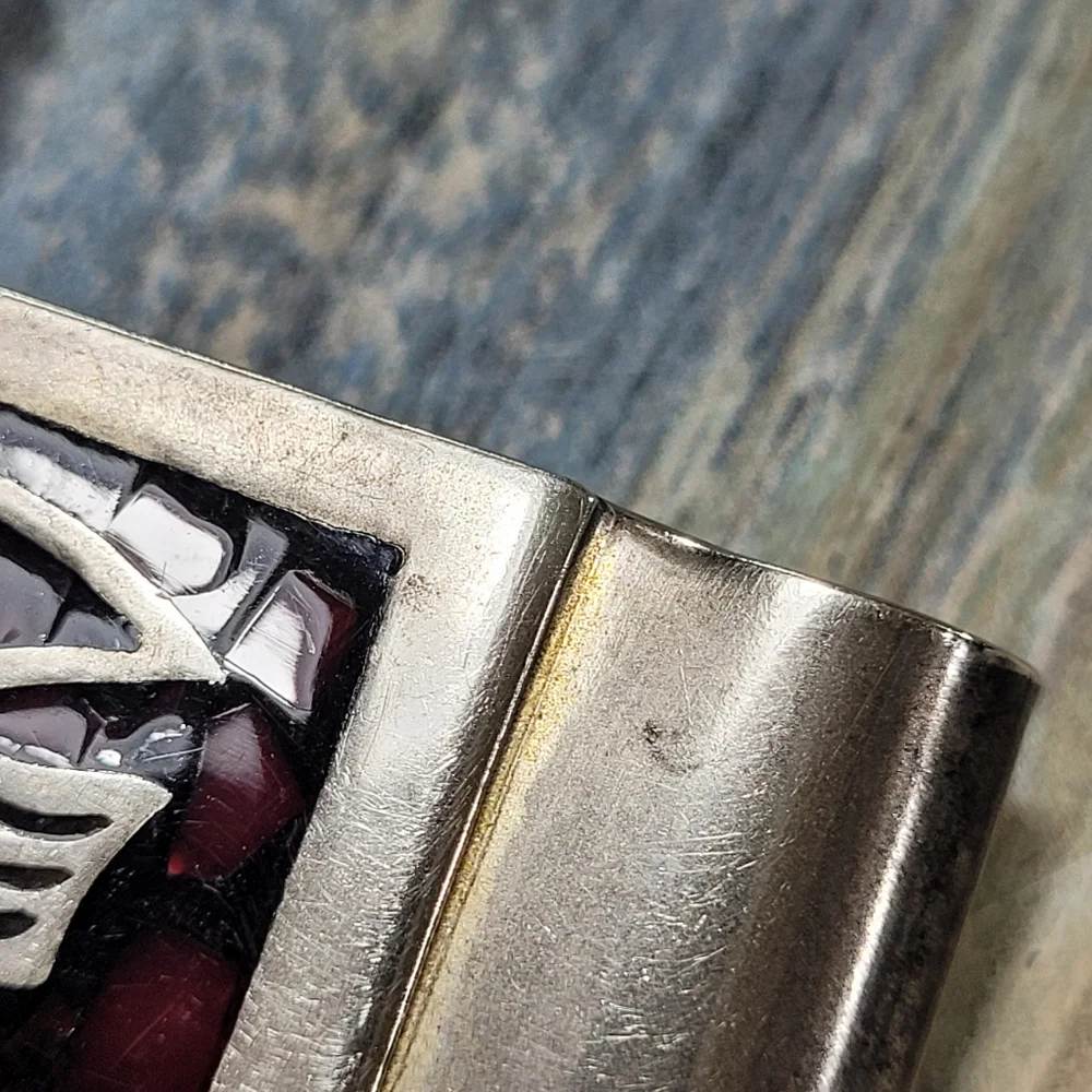 Fish mosaic Money Clip.